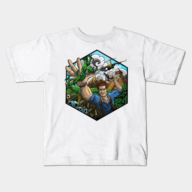 uncharted Kids T-Shirt by sample the dragon